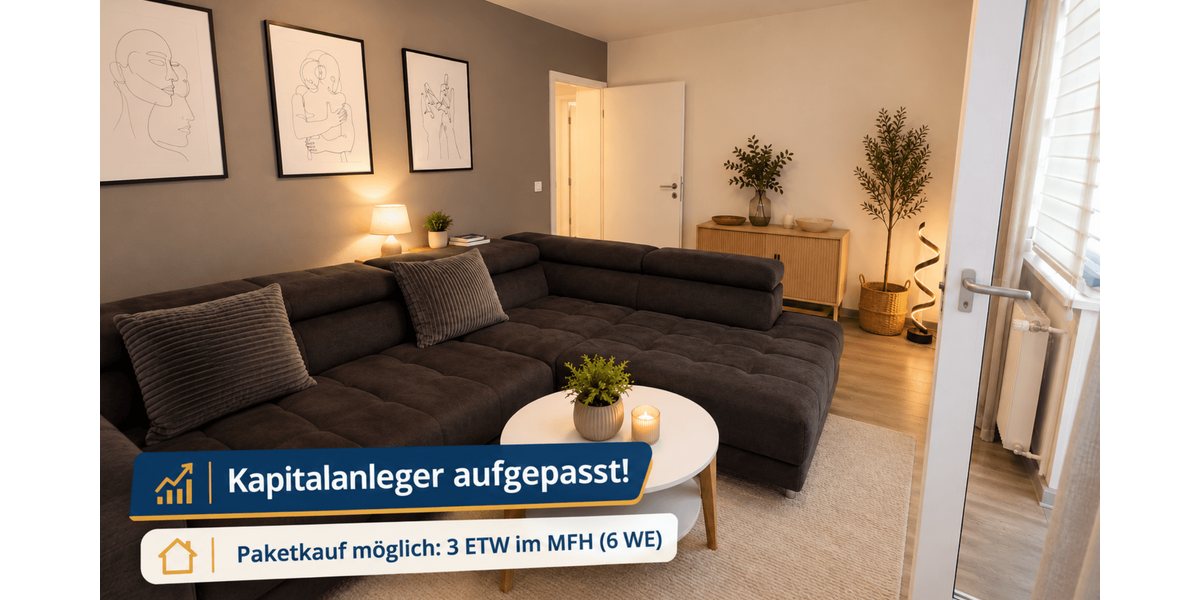 Etagenwohnung Duisburg Duisburg-Mitte - 3 Zimmer, 67 m&sup2;, 130.985&euro; | Angebot:27518752