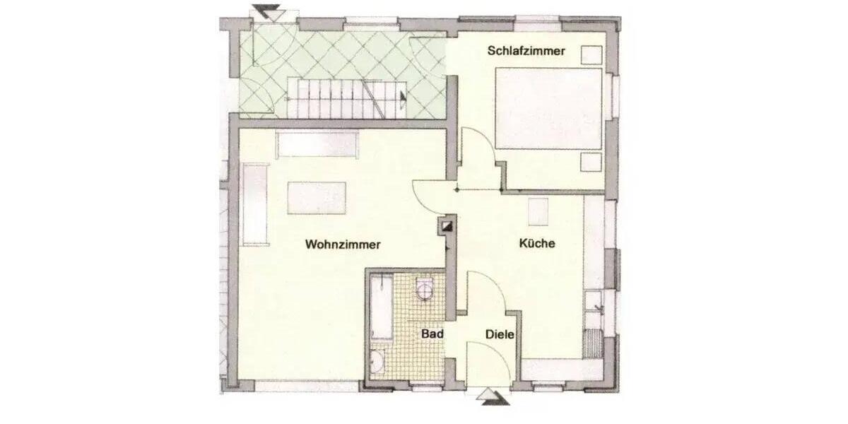 Erdgeschoßwohnung Mettmann - 2 Zimmer, 65 m&sup2;, 890&euro; | Angebot:27539305
