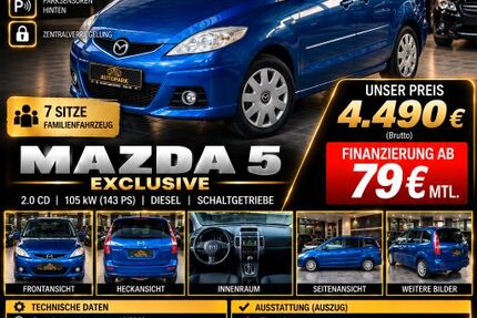 Mazda 5 225.254 km 4.490 &euro; Mönchengladbach 41238