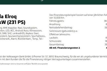 Skoda Elroq 4.999 km 38.980 &euro; Dormagen 41540