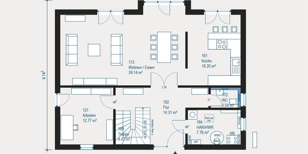 Individuelles Traumhaus in Viersen - Flexibles Ausbauhaus mit gehobener Ausstattung und Wärmepumpen-Heizung - Einfamilienhaus Viersen Sittard | Angebot:27504807