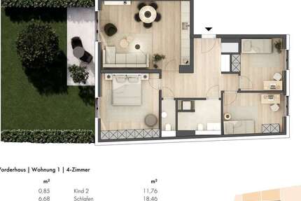 Wohnung Langenfeld - 4 Zimmer, 98 m&sup2;, 568.500&euro; | Angebot:27503308