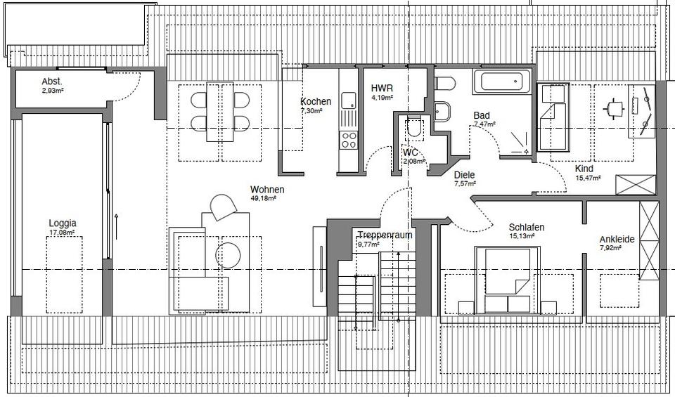 Etagenwohnung Duisburg Rheinhausen - 3 Zimmer, 136 m&sup2;, 1.190&euro; | Angebot:27553924