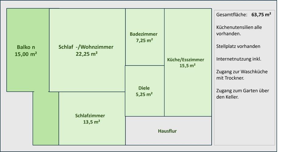 Etagenwohnung Düsseldorf Stadtbezirk 5 - 2 Zimmer, 64 m&sup2;, 1.180&euro; | Angebot:27548818