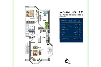 Wohnung Leverkusen Alkenrath - 3 Zimmer, 84 m&sup2;, 1.480&euro; | Angebot:27542430