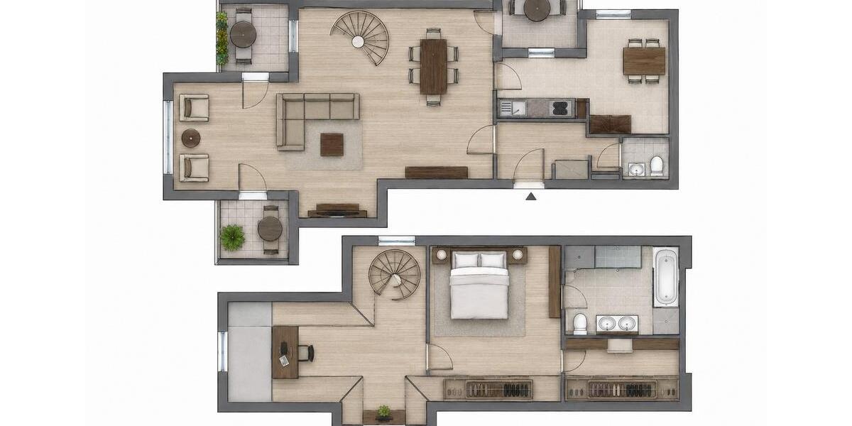Maisonettenwohnung Düsseldorf Derendorf - 2.5 Zimmer, 114 m&sup2;, 2.457&euro; | Angebot:27537500
