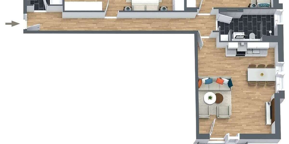 Etagenwohnung Solingen Ohligs/Aufderhöhe/Merscheid - 3.5 Zimmer, 95 m&sup2;, 1.245&euro; | Angebot:27513279