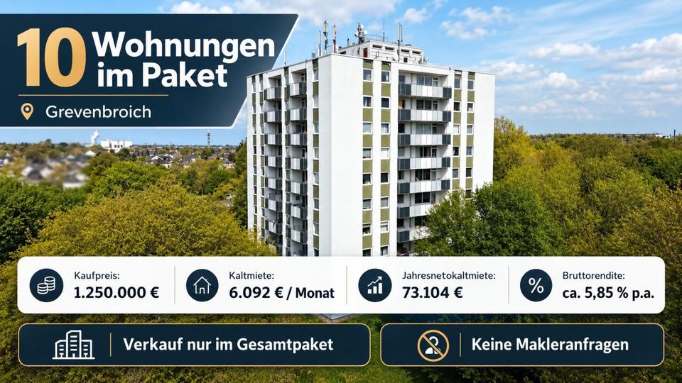 Etagenwohnung Grevenbroich - 25 Zimmer, 770 m&sup2;, 1.250.000&euro; | Angebot:27534297