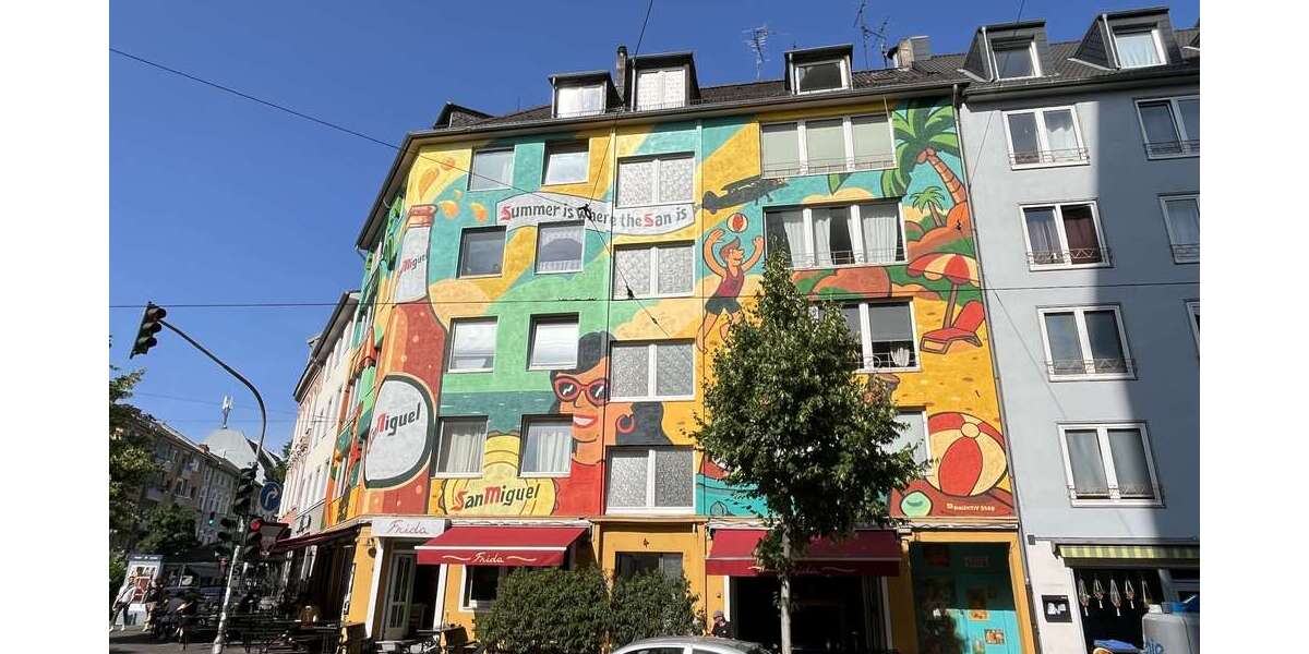 Etagenwohnung Düsseldorf Unterbilk - 2 Zimmer, 64 m&sup2;, 239.000&euro; | Angebot:27524114