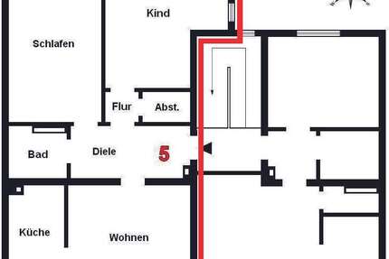 Wohnung Düsseldorf Rath - 3 Zimmer, 76 m&sup2;, 199.000&euro; | Angebot:25986295