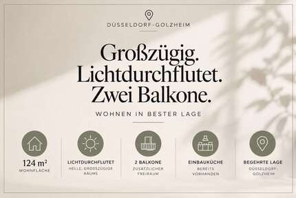 Wohnung Düsseldorf Golzheim - 3.5 Zimmer, 124 m&sup2;, 2.250&euro; | Angebot:27508801