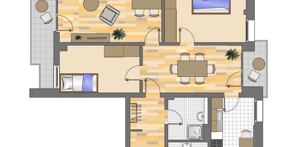 Etagenwohnung Düsseldorf Hassels - 3 Zimmer, 78 m&sup2;, 899&euro; | Angebot:27485532