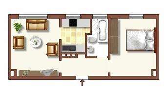 Etagenwohnung Duisburg Huckingen - 2 Zimmer, 41 m&sup2;, 409&euro; | Angebot:27520690