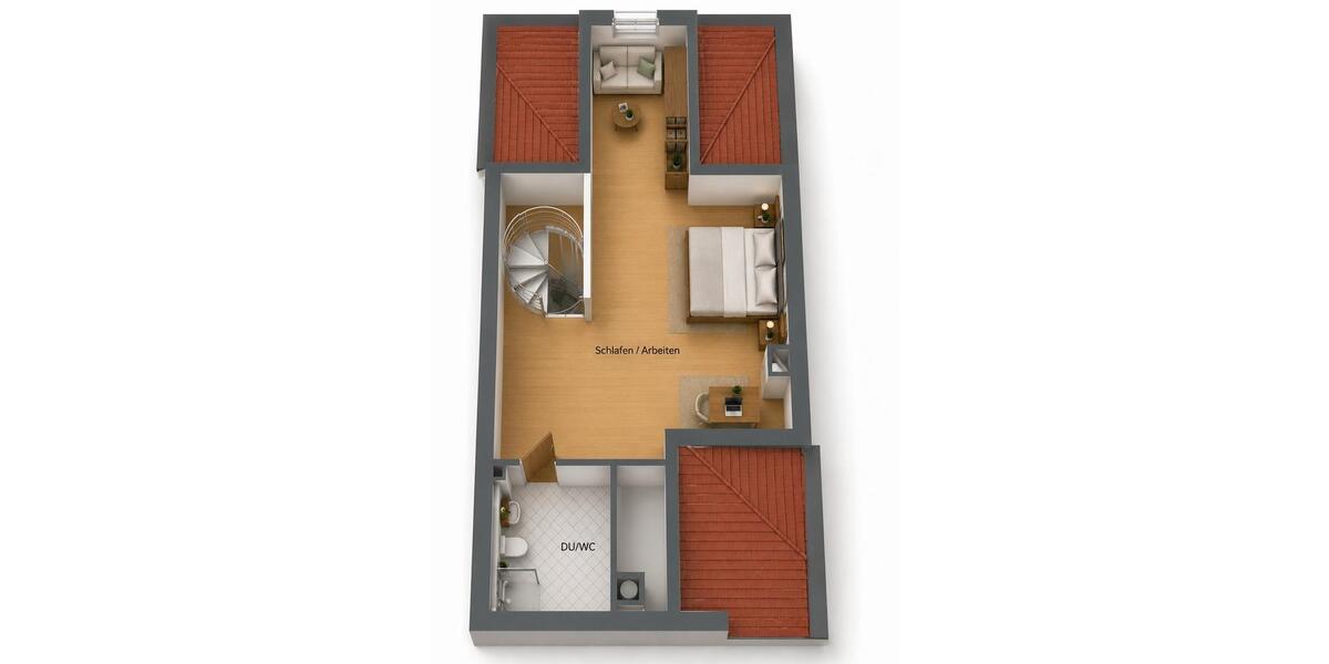 Maisonettenwohnung Düsseldorf Stadtbezirk 5 - 2 Zimmer, 88 m&sup2;, 369.000&euro; | Angebot:27514318
