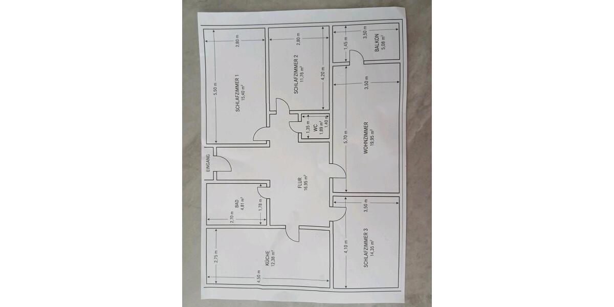 Etagenwohnung Neuss Erfttal - 4 Zimmer, 92 m&sup2;, 1.590&euro; | Angebot:27546712