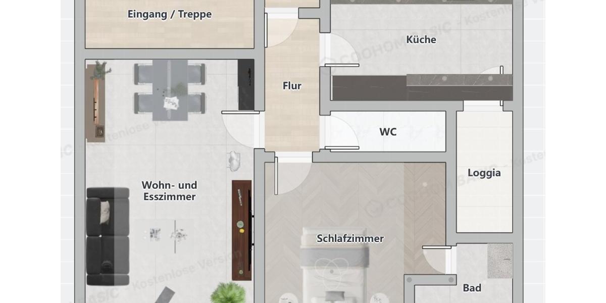 Etagenwohnung Krefeld Benrad - 2 Zimmer, 72 m&sup2;, 156.000&euro; | Angebot:27440002