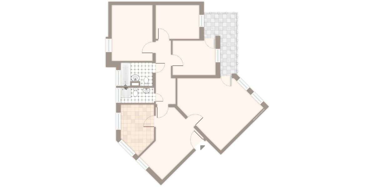 Etagenwohnung Mönchengladbach Hardterbroich-Pesch - 4 Zimmer, 87 m&sup2;, 490&euro; | Angebot:27505751