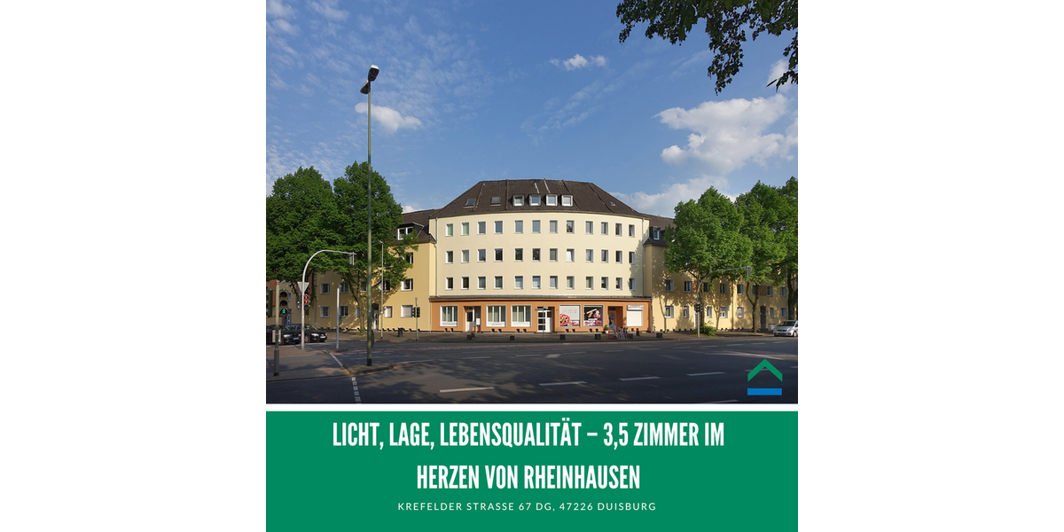 Etagenwohnung Duisburg Rheinhausen - 3.5 Zimmer, 70 m&sup2;, 485&euro; | Angebot:26016558