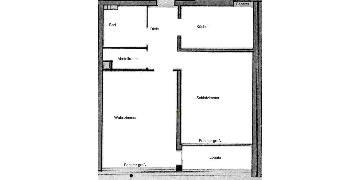 Etagenwohnung Krefeld Benrad - 2 Zimmer, 61 m&sup2;, 139.000&euro; | Angebot:27456097