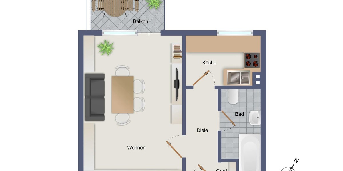 Gemütliches Apartment in Mönchengladbach - Appartement Mönchengladbach Süd | Angebot:27443259