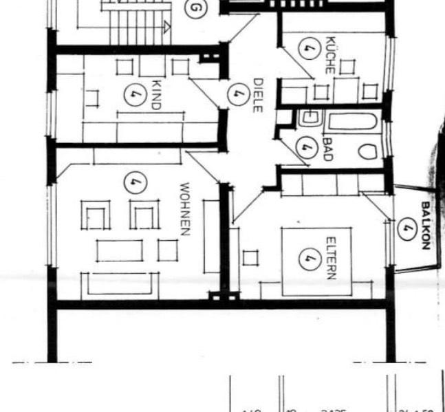 Etagenwohnung Duisburg Duisburg-Mitte - 3.5 Zimmer, 70 m&sup2;, 169.000&euro; | Angebot:27534152