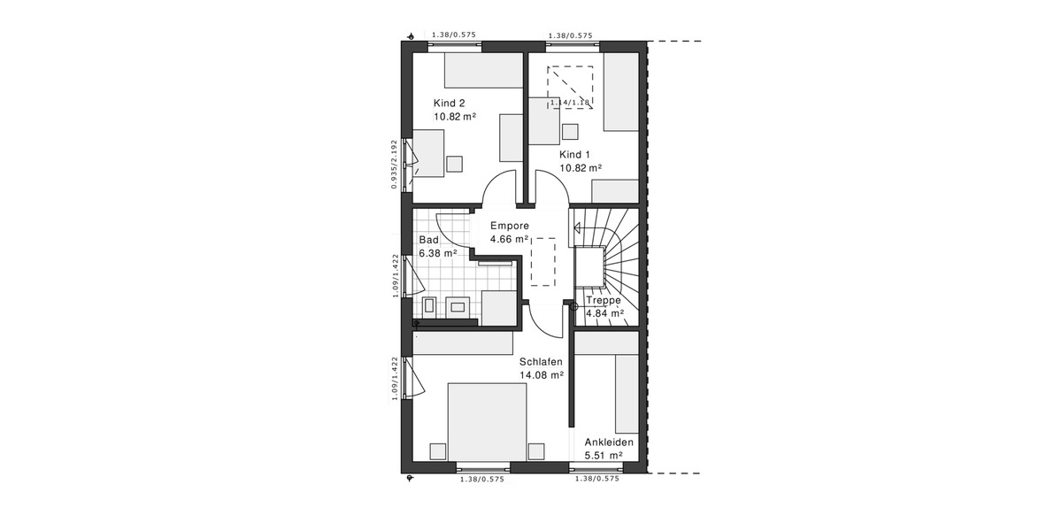 Doppelhaushälfte Mönchengladbach Nord - 3 Zimmer, 115 m&sup2;, 2.299&euro; | Angebot:23598377