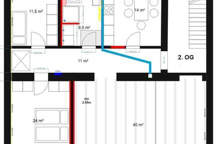 Wohnung Düsseldorf Flingern Nord - 3 Zimmer, 103 m&sup2;, 1.815&euro; | Angebot:27556897
