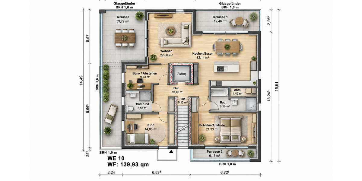 Etagenwohnung Viersen Sittard - 5.5 Zimmer, 140 m&sup2;, 725.200&euro; | Angebot:27261426