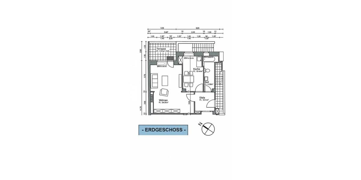 Etagenwohnung Düsseldorf Stadtbezirk 5 - 1 Zimmer, 49 m&sup2;, 1.150&euro; | Angebot:27547930