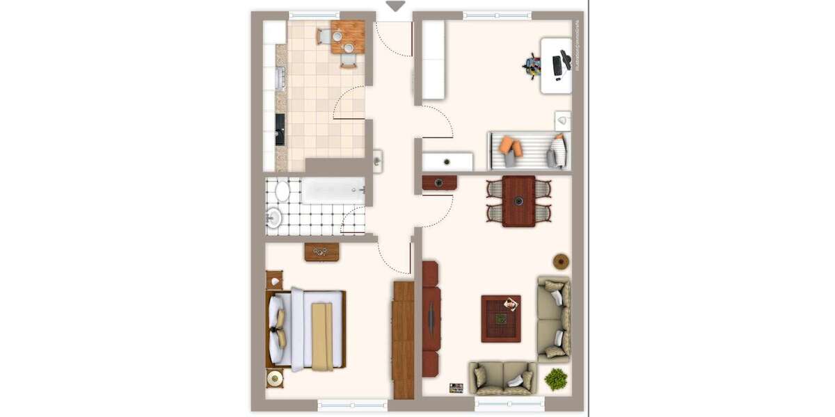 Etagenwohnung Mönchengladbach Rheydt - 3 Zimmer, 68 m&sup2;, 649&euro; | Angebot:27520622