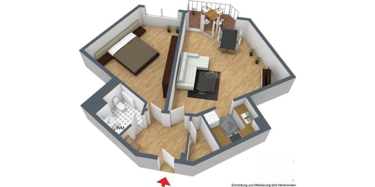 Etagenwohnung Mönchengladbach Nord - 2 Zimmer, 77 m&sup2;, 770&euro; | Angebot:27539324