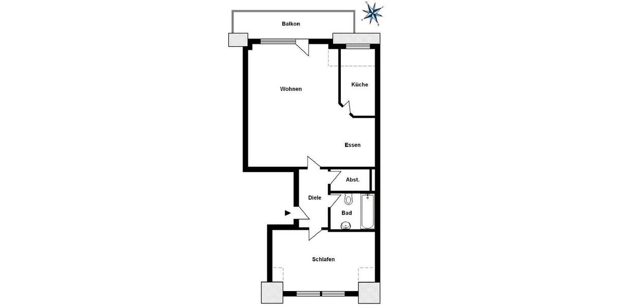 Etagenwohnung Düsseldorf Stadtbezirk 9 - 2.5 Zimmer, 74 m&sup2;, 289.000&euro; | Angebot:27534279