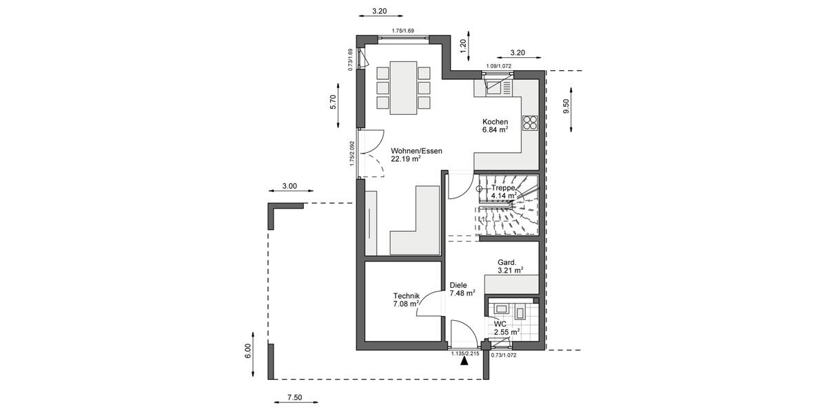 Doppelhaushälfte Langenfeld (Rheinland) - 3 Zimmer, 100 m&sup2;, 2.214&euro; | Angebot:23598376
