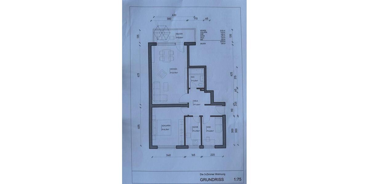 Etagenwohnung Ratingen - 3 Zimmer, 63 m&sup2;, 229.000&euro; | Angebot:27514321